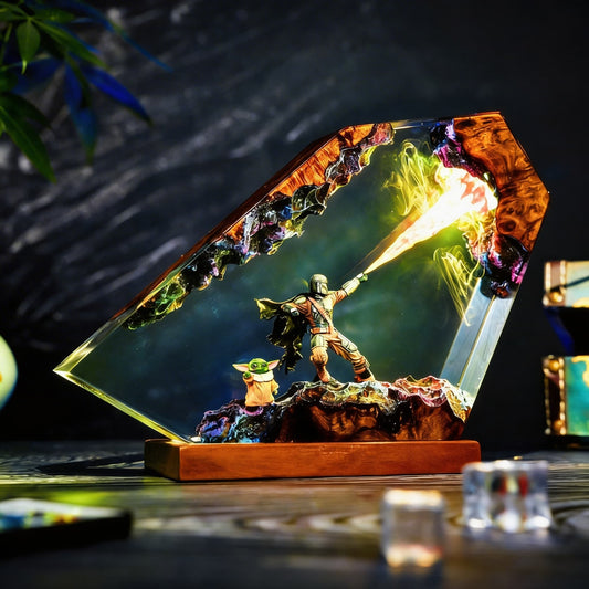 Light Wars Resin Lamp